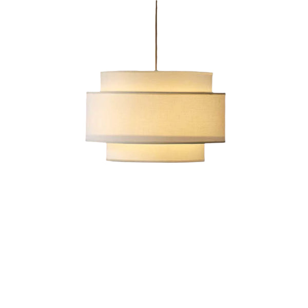 Serena Drum Linen Shade Pendant Light