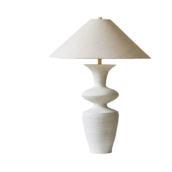 Vivienne Rustic Resin Tapered Shade Table Lamp